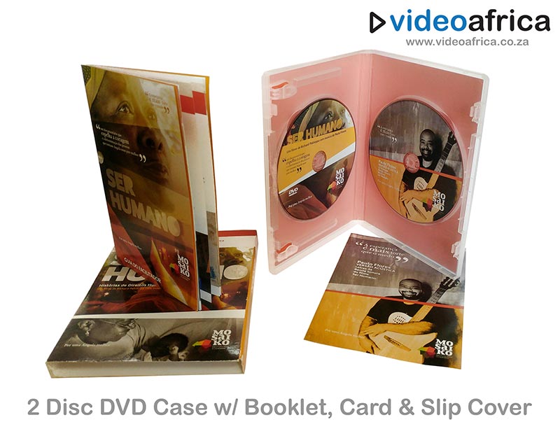 2-Disc DVD Case With Booklet, Card & Slip Cover