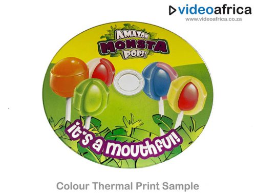 High Gloss Colour Thermal Disc Print Example